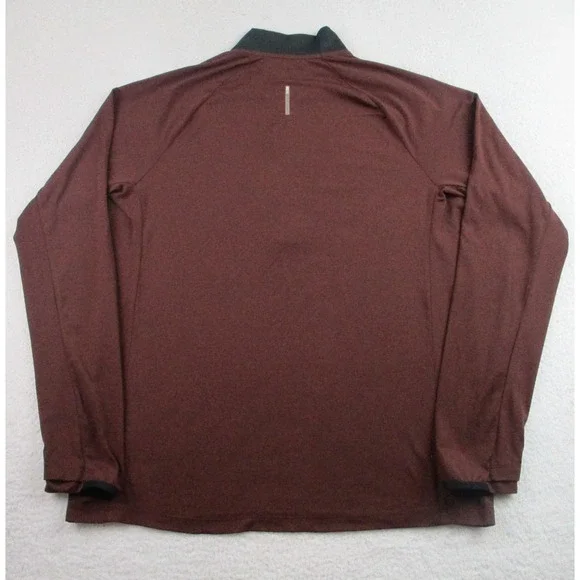 REI Co-op Pullover Mens Large Brown Quarter Zip Stretch Athletic Shirt‎ Outdoor